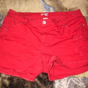 Red Shorts (Plus sized)